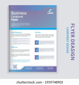 Business Brochure. Flyer Design. Leaflets a4 Template. Cover Book and Magazine. Annual Report And Vector Design.