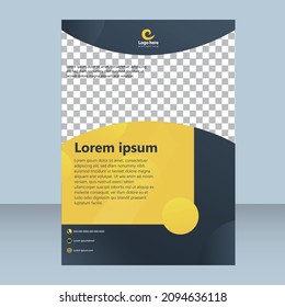 Business Brochure. Flyer Design. Leaflets a4 Template. gradient color. marketing, business proposal, promotion, advertise, publication, cover page. eps 10 vector illustration.