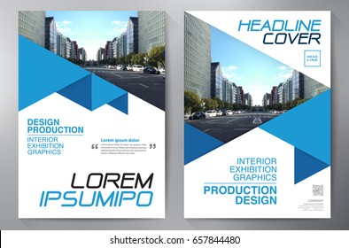 Business Brochure. Flyer Design. Leaflets a4 Template. Cover Book and Magazine. Annual Report Vector illustration