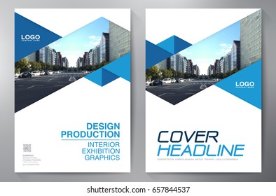 Business Brochure. Flyer Design. Leaflets a4 Template. Cover Book and Magazine. Annual Report Vector illustration