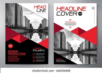 Business Brochure. Flyer Design. Leaflets a4 Template. Cover Book and Magazine. Annual Report Vector illustration