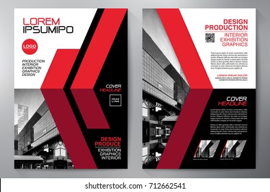 Business Brochure. Flyer Design. Leaflets a4 Template. Cover Book and Magazine. Annual Report Vector illustration