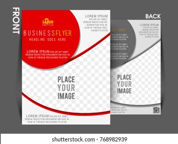 Business Brochure. Flyer Design. Leaflets a4 Template. Cover Book and Magazine. Annual Report Vector illustration.