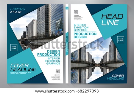 business brochure flyer design leaflets a 4 stock vector royalty