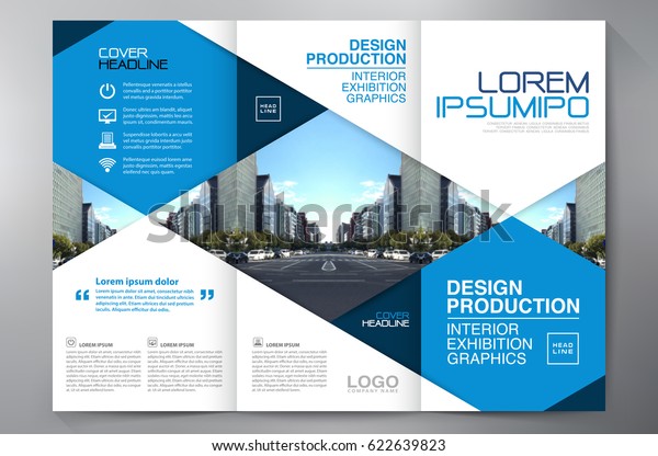 Business Brochure Flyer Design Leaflets 3 Stock Vector Royalty Free