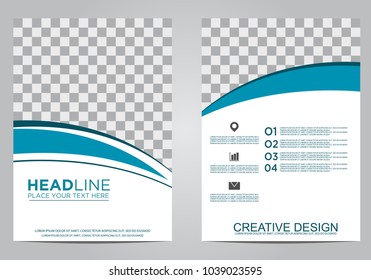 Business brochure flyer design template.