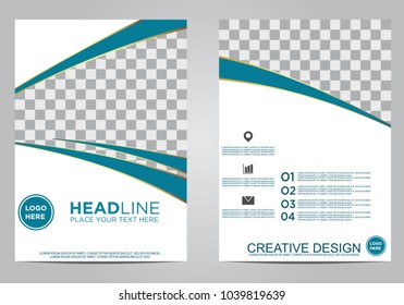 Business brochure flyer design template.