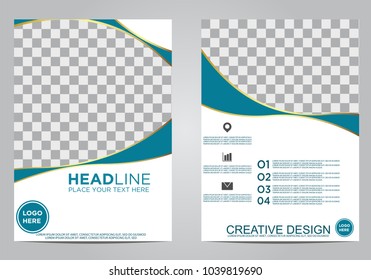 Business brochure flyer design template.