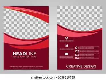 Business brochure flyer design template.