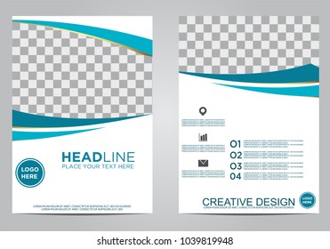 Business brochure flyer design template.