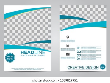 Business brochure flyer design template.