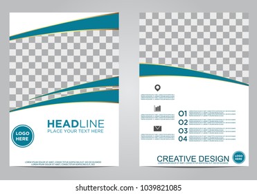 Business brochure flyer design template.