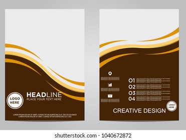 Business brochure flyer design template.
