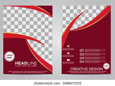 Business brochure flyer design template.