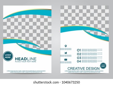 Business brochure flyer design template.