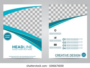 Business brochure flyer design template.