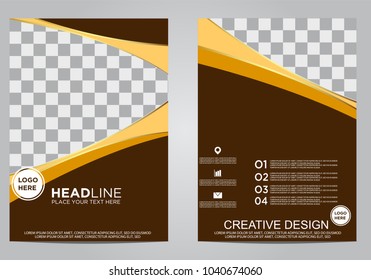 Business brochure flyer design template.