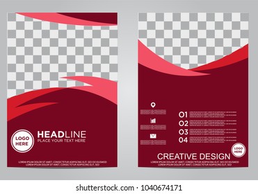 Business brochure flyer design template.