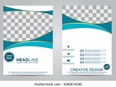 Business brochure flyer design template.