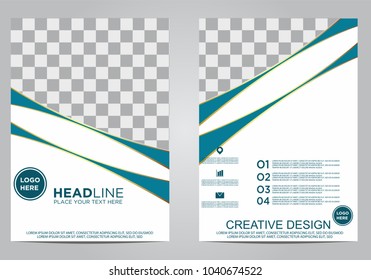 Business brochure flyer design template.
