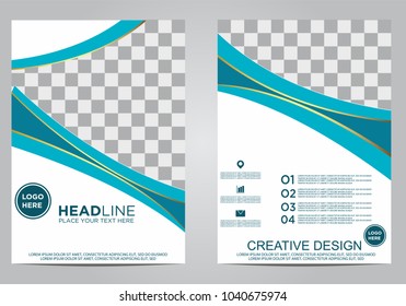 Business brochure flyer design template.