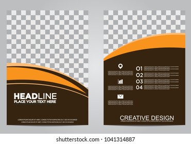 Business brochure flyer design template.