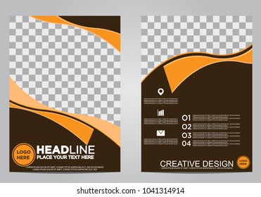 Business brochure flyer design template.