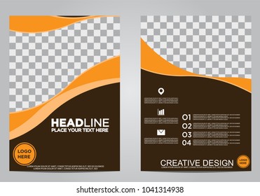 Business brochure flyer design template.