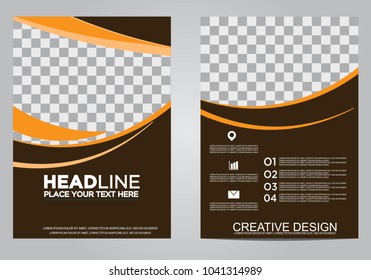 Business brochure flyer design template.
