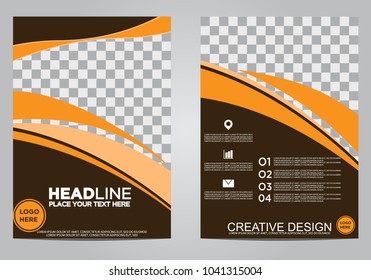 Business brochure flyer design template.