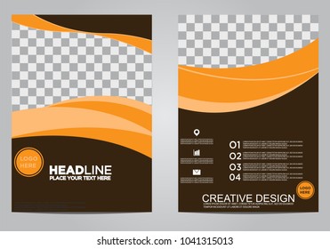 Business brochure flyer design template.