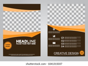 Business brochure flyer design template.