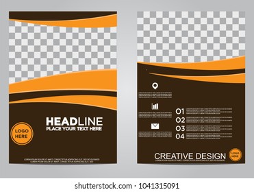 Business brochure flyer design template.