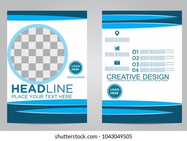 Business brochure flyer design template.