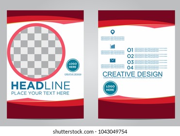 Business brochure flyer design template.