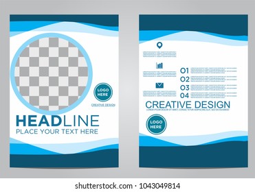 Business brochure flyer design template.