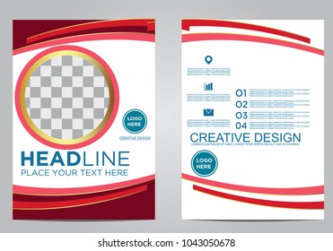 Business brochure flyer design template.