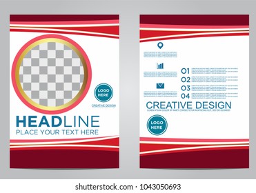 Business brochure flyer design template.