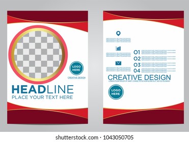 Business brochure flyer design template.