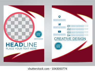 Business brochure flyer design template.