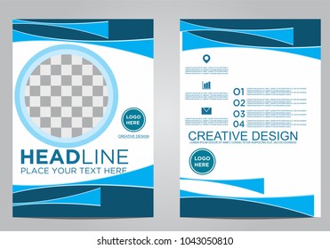 Business brochure flyer design template.