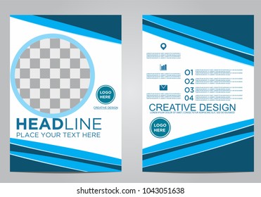 Business brochure flyer design template.