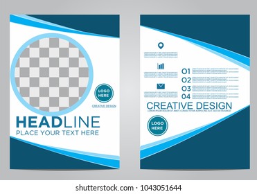 Business brochure flyer design template.