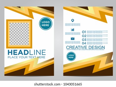 Business brochure flyer design template.