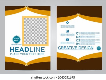 Business brochure flyer design template.