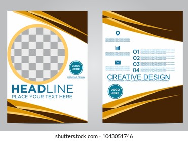 Business brochure flyer design template.