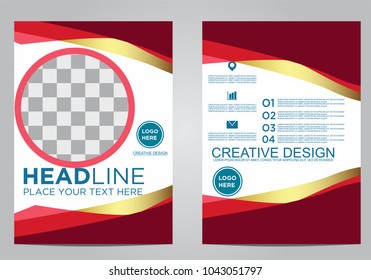 Business brochure flyer design template.