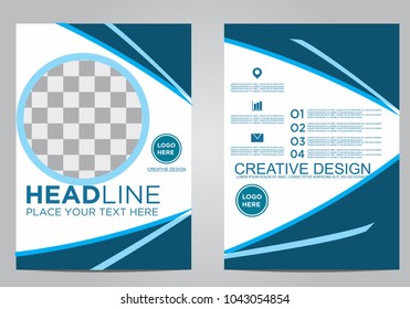 Business brochure flyer design template.