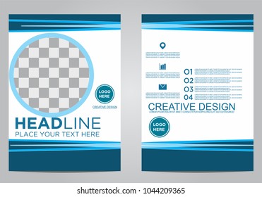 Business brochure flyer design template.