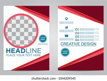 Business brochure flyer design template.